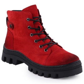 Botas de ante mujeres Red Potocki Z25-JE19317 rojo 1