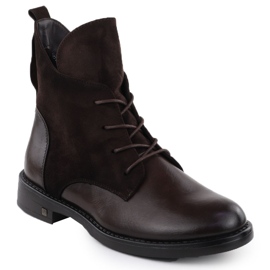 Botas de gamuza para mujeres marrón potocki z25-sz12080 1