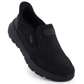 Zapatos de cuero impermeables, hombre negro Rieker 06052-00 1 Zapatos de cuero impermeables, hombre negro Rieker 06052-00 1