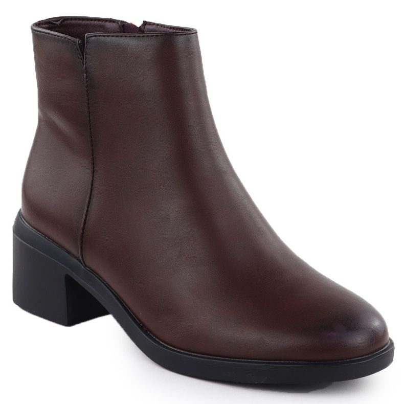 Botas para mujeres aisladas en Borgoña Sergio Leone BT25239 rojo 1