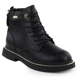 Botas de cuero para mujeres GOE NEGRO SS2N4101 1