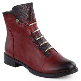 Botas para mujeres Krok Burgundy Jezzi ASA62-16 rojo 1