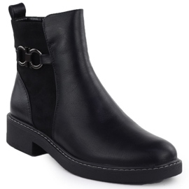 Botas de mujer aisladas Jezzi Black ASA252-11 1