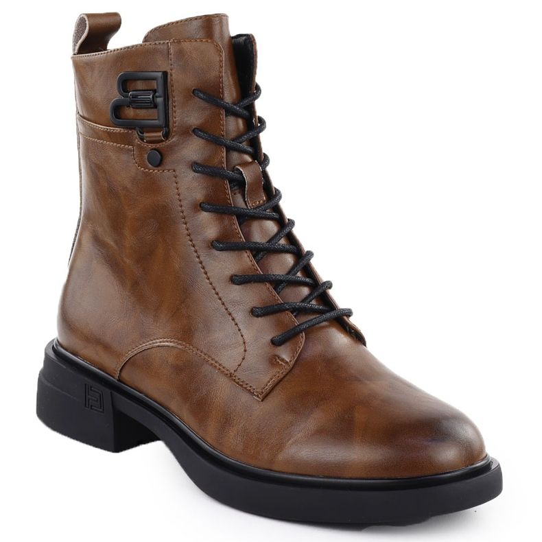 Botas de cuero para mujeres Filippo DBT7361 Trabajadores marrones para mujeres 1