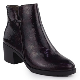 Botas pintadas en el burdeos M. Daszyński SA128-61 para mujeres 1 Botas pintadas en el burdeos M. Daszyński SA128-61 para mujeres 1