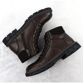 Botas para hombres Sliders marrones aislados Vanhorn An71307 marrón 5
