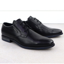Zapatos formales de cuero Bugatti negro Bugatti SS153157 2