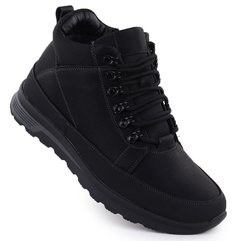 Botas de cordón aislantes para hombres Black Unisoft 25Mn02-9434 1