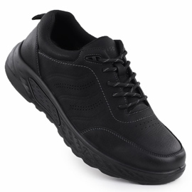 Zapatos de cordones para hombres Black Unisoft 25mn16-9274 1