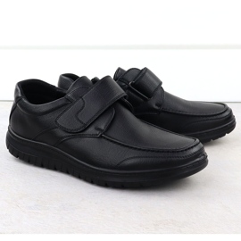 Zapatos de velcro negro unisoft 24mn16-7510 2
