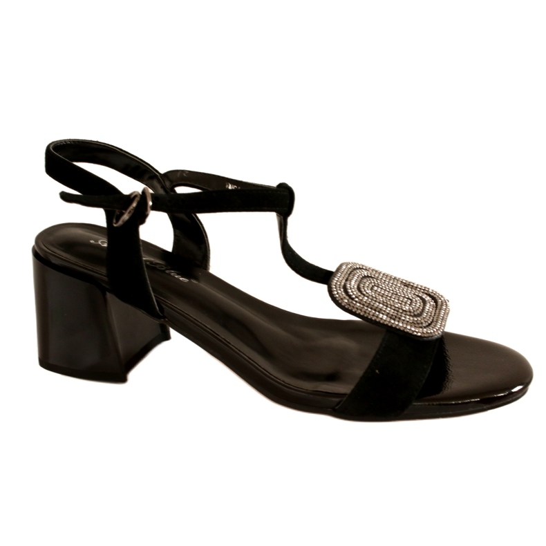 Sandalias de mujer Angel Blue Tn6415 Tisos negros altos 2