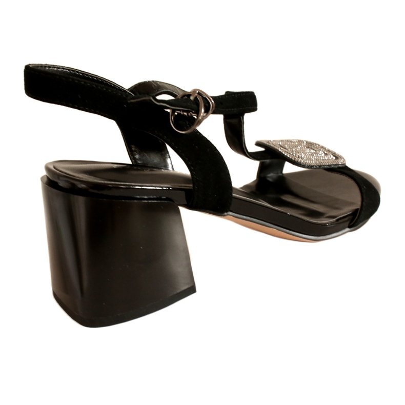 Sandalias de mujer Angel Blue Tn6415 Tisos negros altos 5