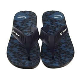 Zapatillas hombre Rider 11073 azul marino negro 4