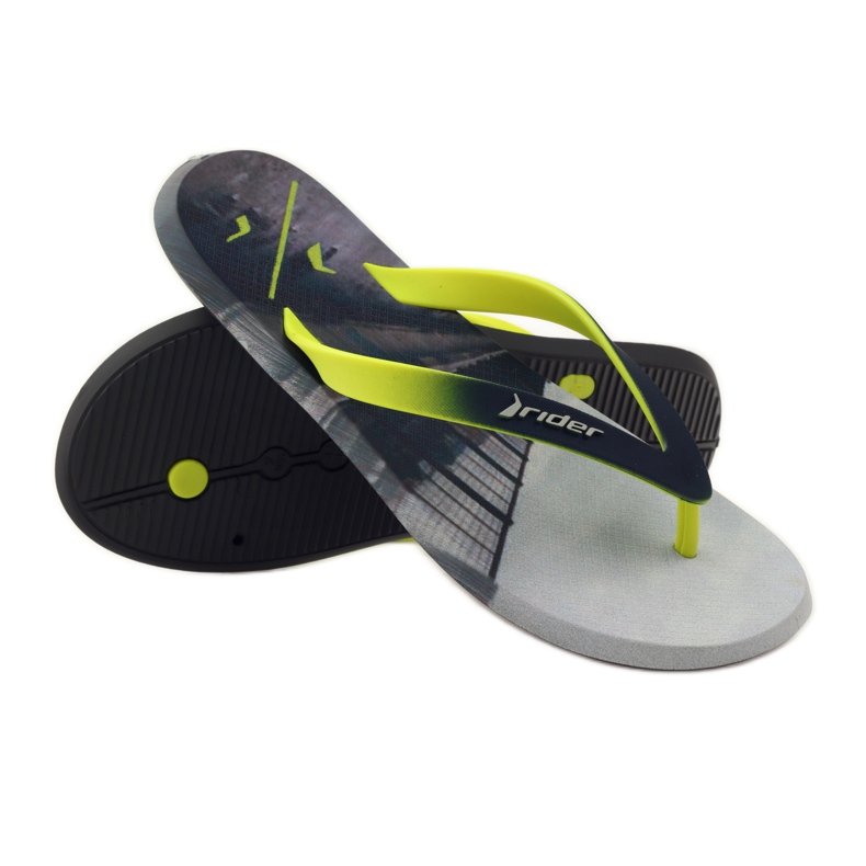 Chanclas de hombre Rider 10719 gris amarillo 3