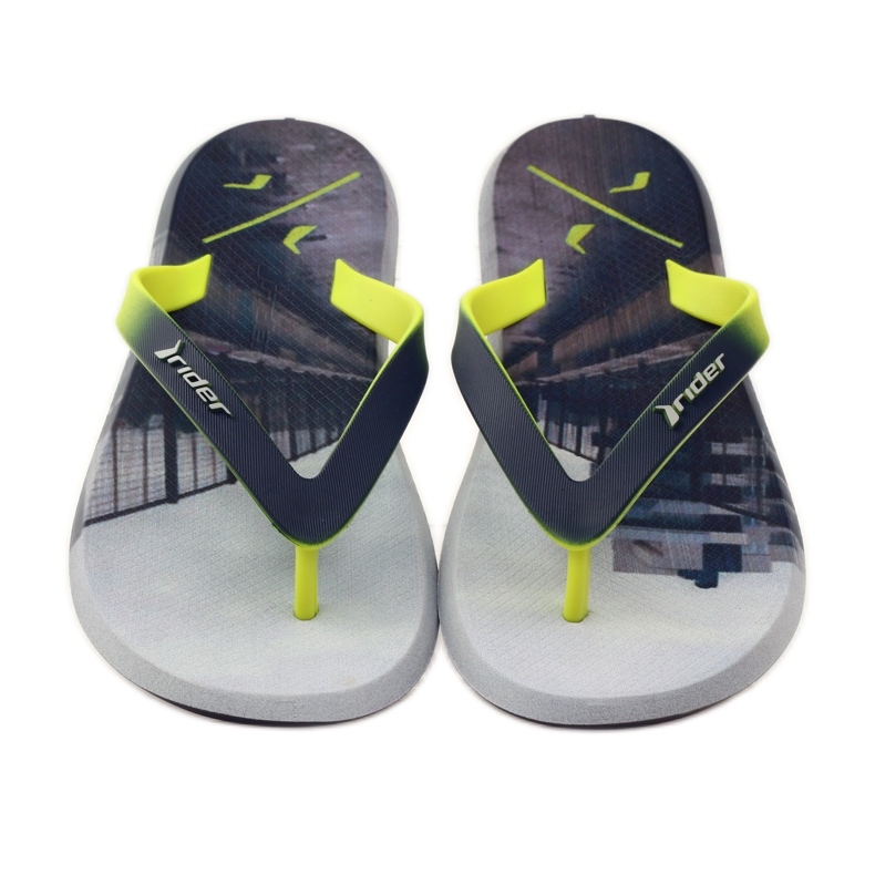 Chanclas de hombre Rider 10719 gris amarillo 4