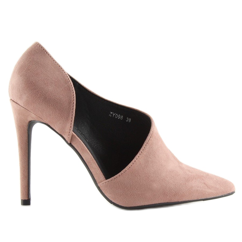 Bombas asimétricas en un pin rosa ZY098 Pink 1