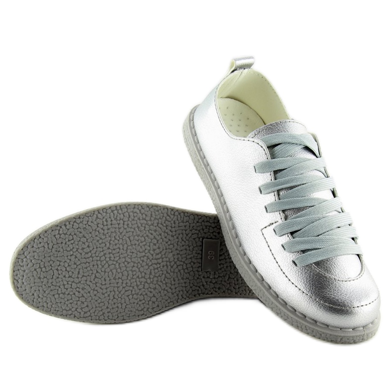 Sneakers plata mujer NB203p plata gris 1