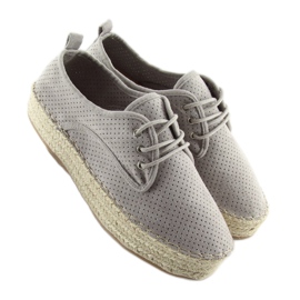 Alpargatas grises para mujer LL-118 Gris 3