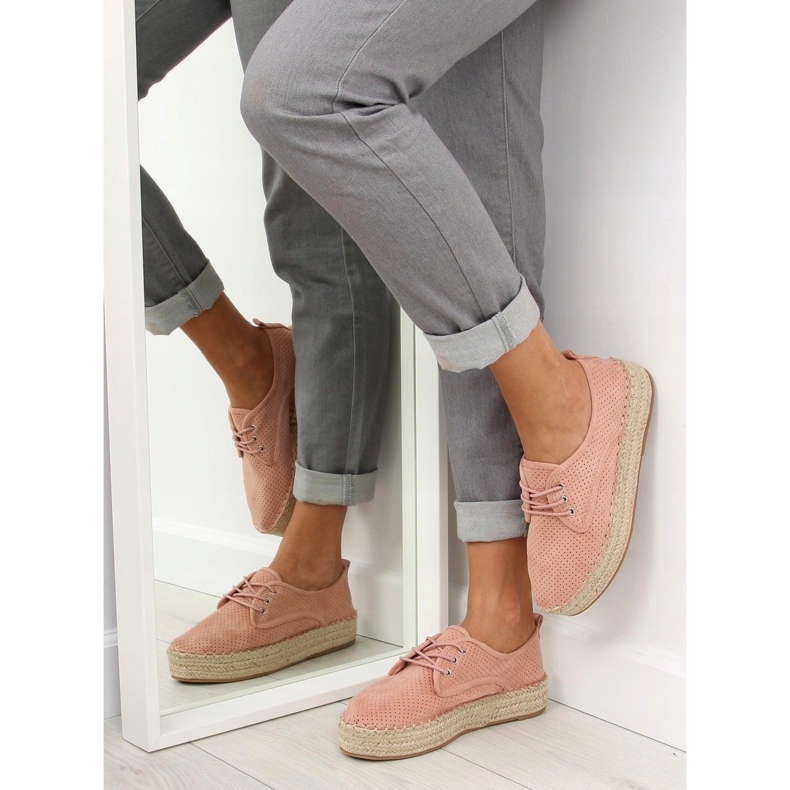 Alpargatas de mujer rosas LL-118 Pink 1