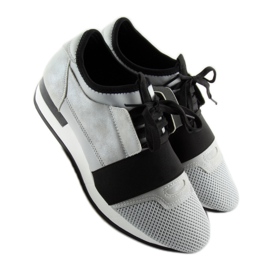 Gris 16-515 zapatillas deportivas grises negro 5