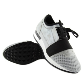 Gris 16-515 zapatillas deportivas grises negro 4