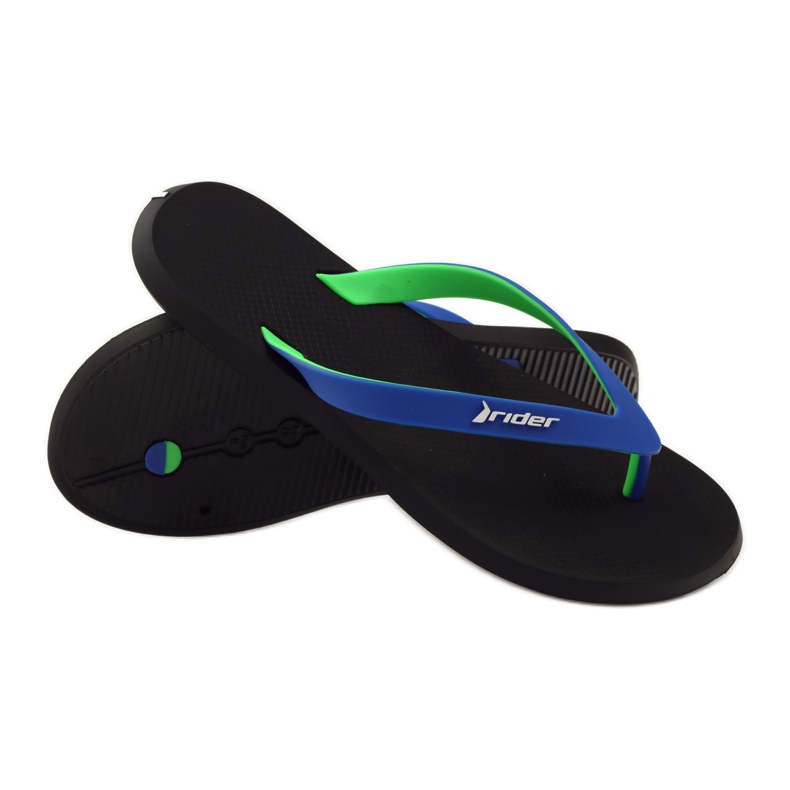 Chanclas hombre Rider 10594 negro azul verde 3