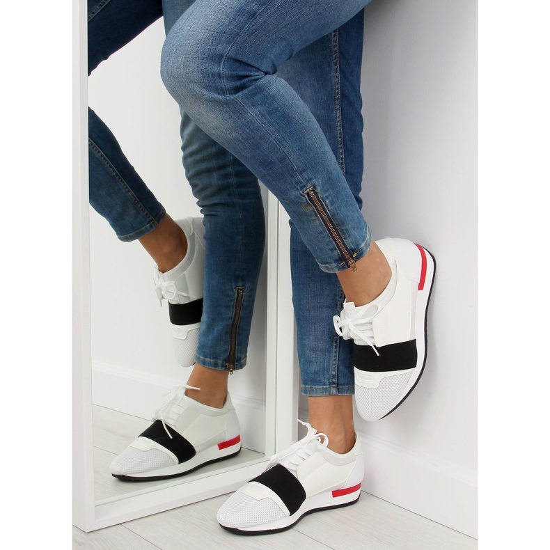 Deportivas blancas 16-515 BLANCO/ROJO negro 1 Deportivas blancas 16-515 BLANCO/ROJO negro 1