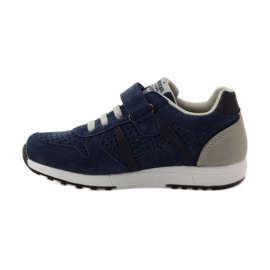 American Club Incrustación de cuero americano deportivo ADI azul marino gris 2