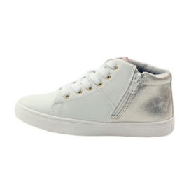 American Club Botines deportivos americanos con plantilla de piel amarillo blanco 2