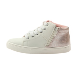 American Club Botines deportivos plantilla piel americana rosado gris blanco 2