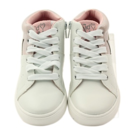 American Club Botines deportivos plantilla piel americana rosado gris blanco 4