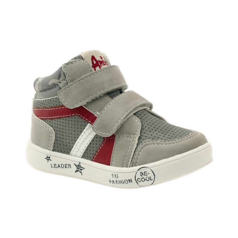 American Club zapatillas deportivas americanas 17353 rojo gris 1
