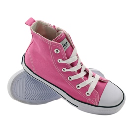 American Club Zapatillas deslizantes femeninas y cordones rosados 3