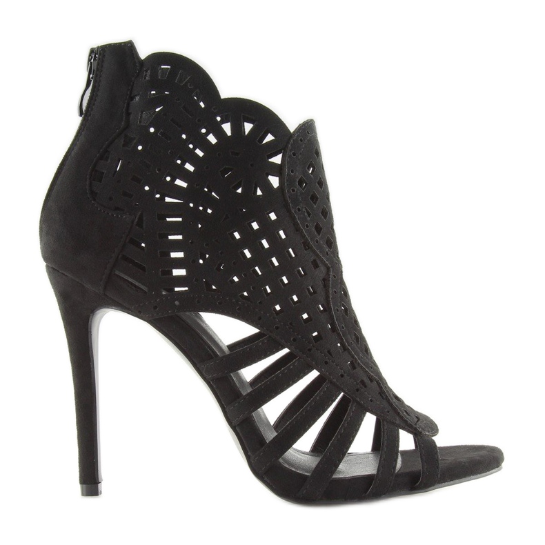 Botas punta abierta negras punta abierta M286 Negro 1