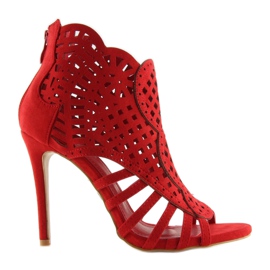 Botas punta abierta rojas punta abierta M286 Rojo 1 Botas punta abierta rojas punta abierta M286 Rojo 1