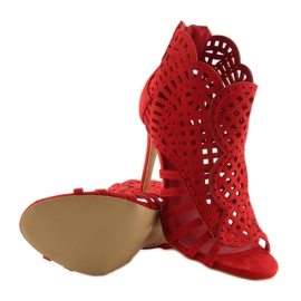 Botas punta abierta rojas punta abierta M286 Rojo 2 Botas punta abierta rojas punta abierta M286 Rojo 2