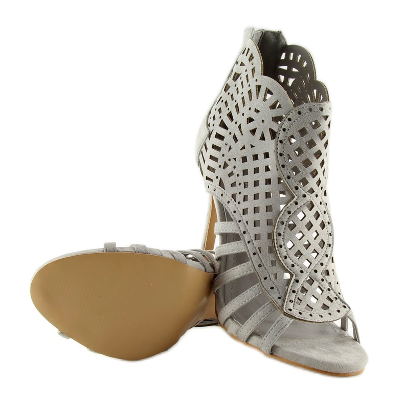 Botas punta abierta grises punta abierta M286 gris 2