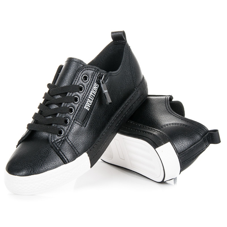 Zapatillas en la plataforma negro 2