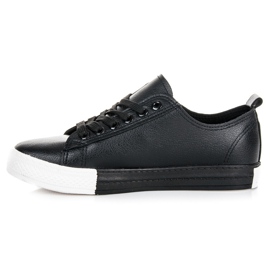 Zapatillas en la plataforma negro 3