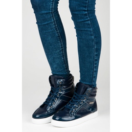 Emaks Zapatillas con cordones por encima del tobillo. azul 5