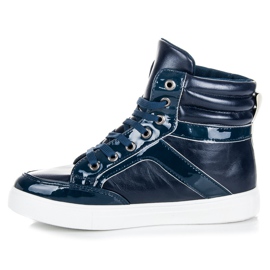 Emaks Zapatillas con cordones por encima del tobillo. azul 1