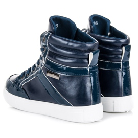 Emaks Zapatillas con cordones por encima del tobillo. azul 2