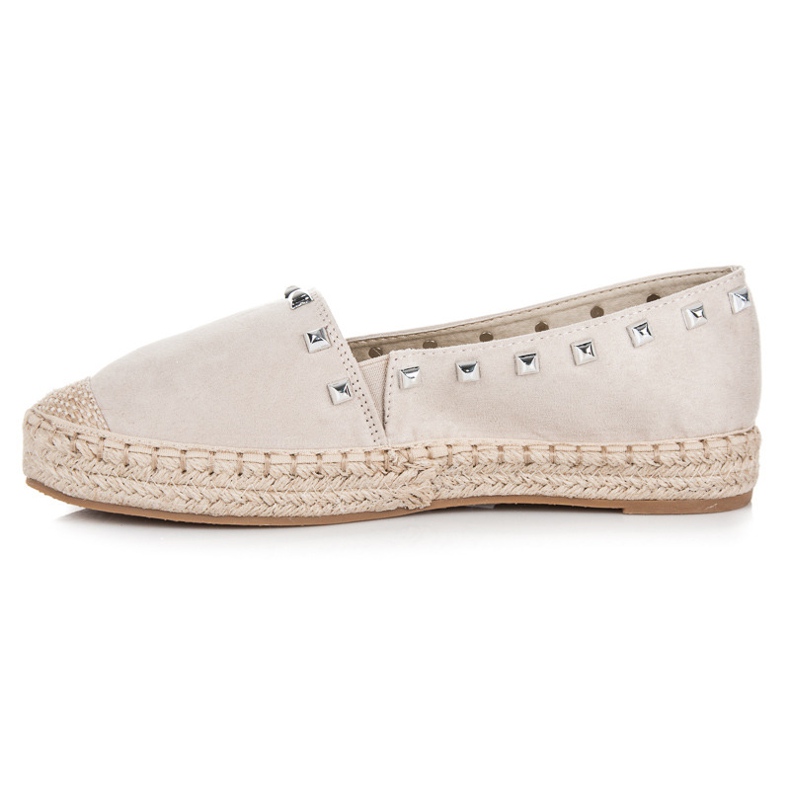 Nio Nio Alpargatas beige con tachuelas 1 Nio Nio Alpargatas beige con tachuelas 1