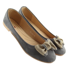 Bailarinas clásicas grises para mujer vs-330 Gris 2