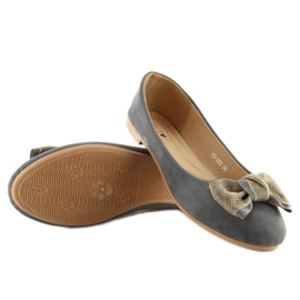 Bailarinas clásicas grises para mujer vs-330 Gris 3