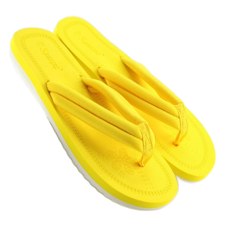 Amarillo CK38 chanclas de mujer amarillas 2
