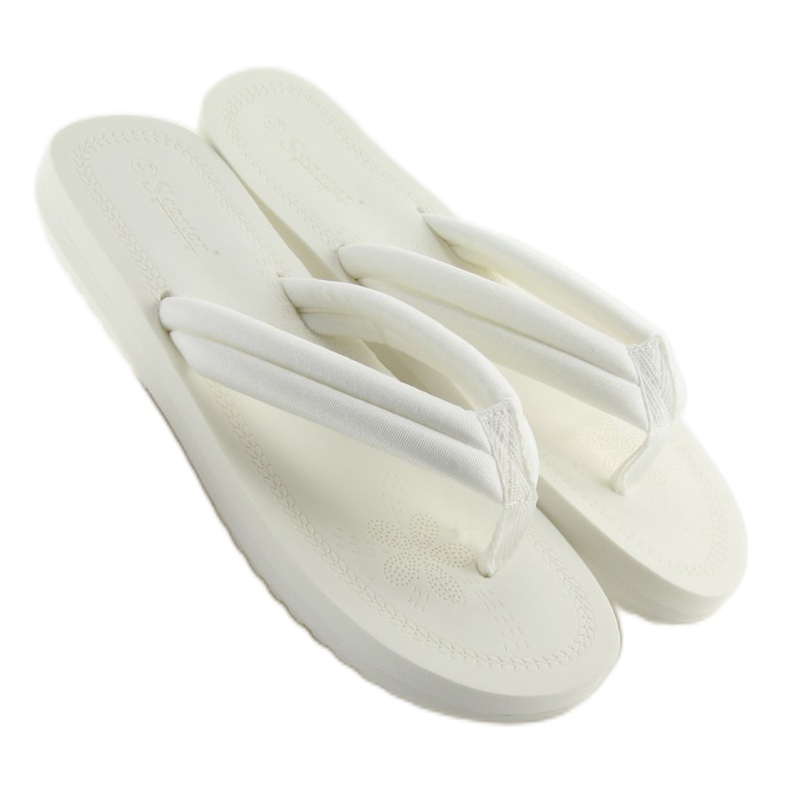 Chanclas mujer blancas CK38 blanco 2 Chanclas mujer blancas CK38 blanco 2