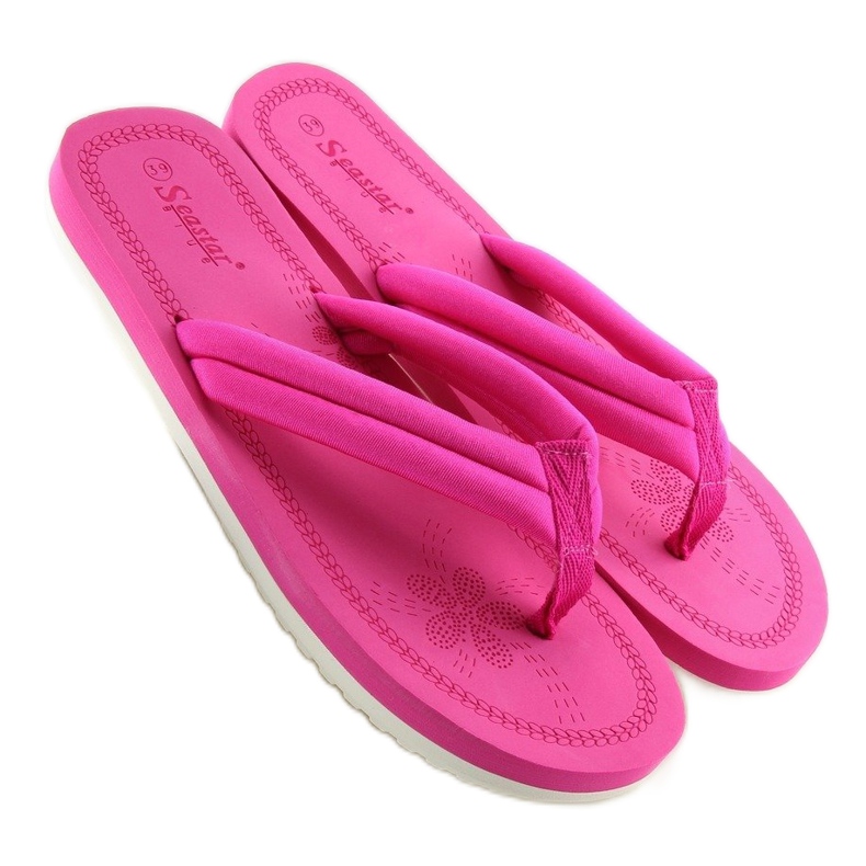 Chanclas mujer fucsia CK38 fucsia rosado 2