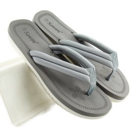 Chanclas grises para mujer CK38 gris 2
