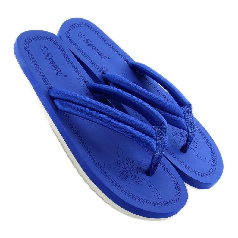 Chanclas mujer azul marino CK38 azul 2